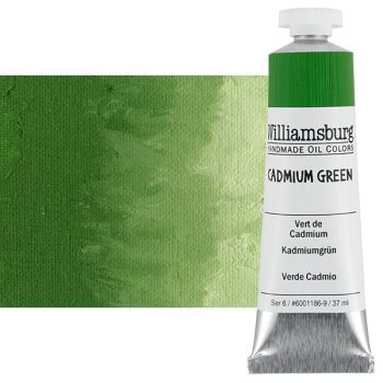 Williamsburg Handmade Oil Paint - Cadmium Green, 37ml Tube