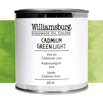 Williamsburg Handmade Oil Paint - Cadmium Green Light, 237ml Can