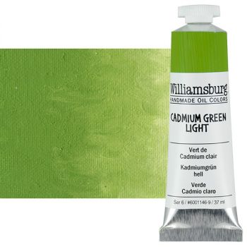 Williamsburg Handmade Oil Paint - Cadmium Green Light, 37ml Tube