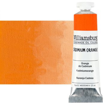 Williamsburg Handmade Oil Paint - Cadmium Orange, 37ml Tube