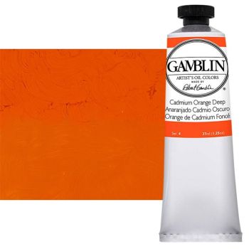 Gamblin Artist's Oil Color 37 ml Tube - Cadmium Orange Deep