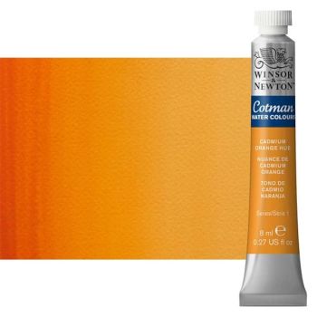 Winsor & Newton Cotman Watercolor 8 ml Tube - Cadmium Orange Hue