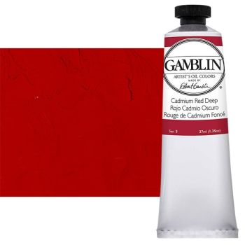 Gamblin Artist's Oil Color 37 ml Tube - Cadmium Red Deep