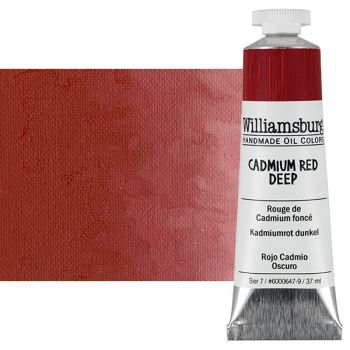 Williamsburg Handmade Oil Paint - Cadmium Red Deep, 37ml Tube