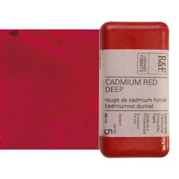 R&F Encaustic Handmade Paint 40 ml Block - Cadmium Red Deep