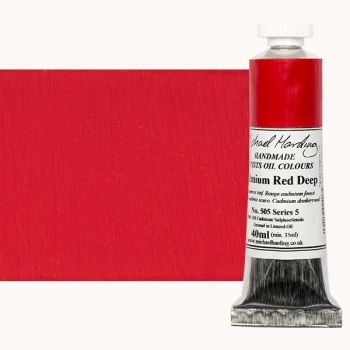 Michael Harding Handmade Artists Oil Color 40ml - Cadmium Red Deep