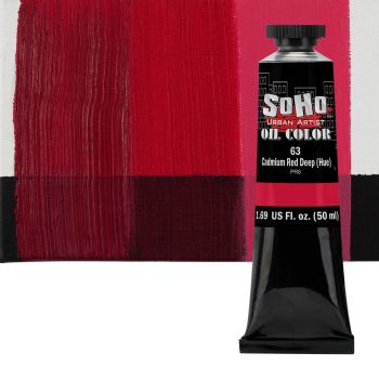 SoHo Artist Oil Color Cadmium Red Deep Hue 50ml Tube
