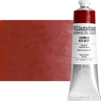 Williamsburg Handmade Oil Paint - Cadmium Red Deep, 150ml Tube