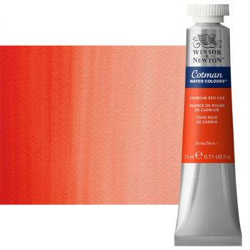 Winsor & Newton Cotman Watercolor 21 ml Tube - Cadmium Red Hue