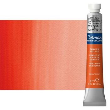 Winsor & Newton Cotman Watercolor 8 ml Tube - Cadmium Red Hue