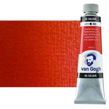 Van Gogh Oil Color, Cadmium Red Light 40ml Tube