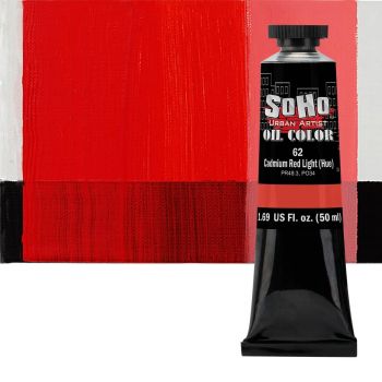 SoHo Urban Artist Oil Color Cadmium Red Light Hue 50ml Tube
