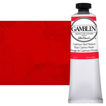 Gamblin Artist's Oil Color 37 ml Tube - Cadmium Red Medium