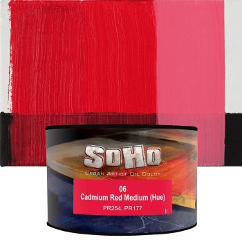 SoHo Artist Oil Color Cadmium Red Medium Hue 430ml Can