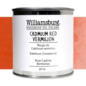 Williamsburg Handmade Oil Paint - Cadmium Red Vermilion, 237ml Can