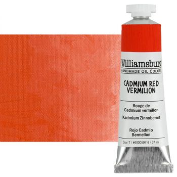 Williamsburg Handmade Oil Paint - Cadmium Red Vermilion, 37ml Tube