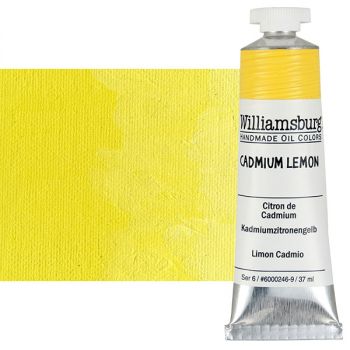 Williamsburg Handmade Oil Paint - Cadmium Lemon, 37ml Tube