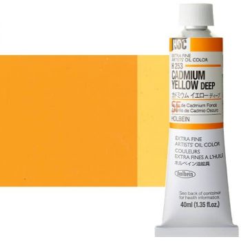 Holbein Extra-Fine Artists' Oil Color 40 ml Tube - Cadmium Yellow Deep 
