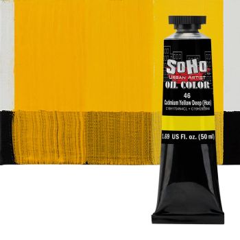 SoHo Artist Oil Color Cadmium Yellow Deep Hue 50ml Tube