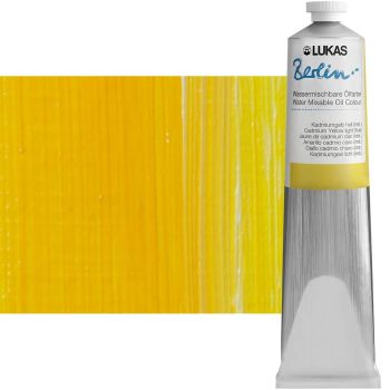 LUKAS Berlin Water Mixable Oil Cadmium Yellow Light Hue 200 ml Tube