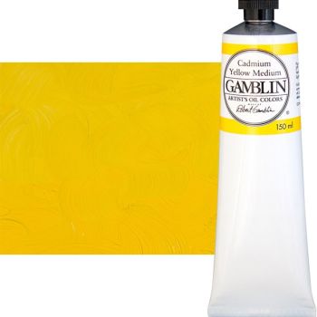 Gamblin Artist's Oil Color 150 ml Tube - Cadmium Yellow Medium