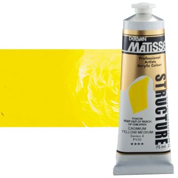 Matisse Structure Acrylic Colors Cadmium Yellow Medium 75 ml