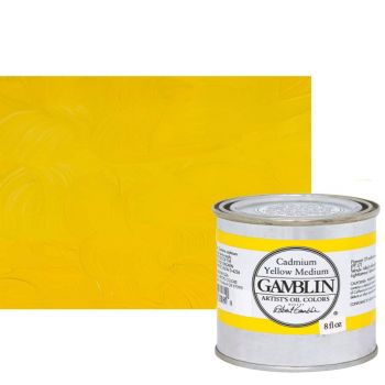 Gamblin Artist's Oil Color 8 oz Can - Cadmium Yellow Medium