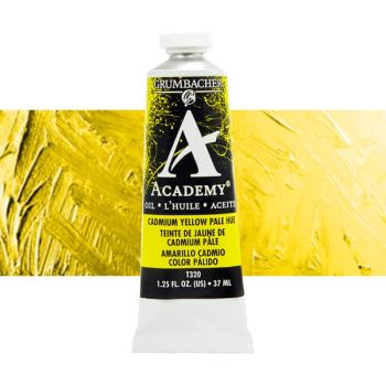 Grumbacher Academy Oil Color 37 ml Tube - Cadmium Yellow Pale Hue