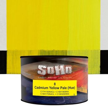 SoHo Artist Oil Color Cadmium Yellow Pale Hue 430ml Can