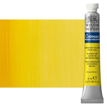 Winsor & Newton Cotman Watercolor 8 ml Tube - Cadmium Yellow Pale Hue