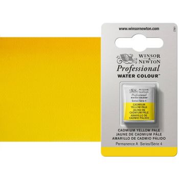 Winsor & Newton Professional Watercolor Half Pan - Cadmium Yellow Pale