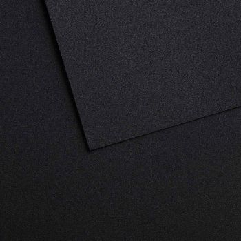 Canson Mi-Teintes Velvet Paper - 607/Charcoal Black, 19.69" x 25.6" (Pack of 10)
