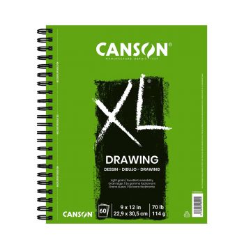	XL Drawing Pad (60 Sheets - Spiral Bound)	9X12 In