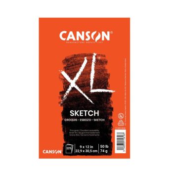 Canson XL Sketch Pad 9x12" -100 Sheets fold-over Formerly Biggie Sketch