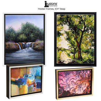 European Size Floater Frame for Canvas Paintings Frame Canvas Wall Art  Floating Frame Modern Gallery Frames for Canvas Art Prints 