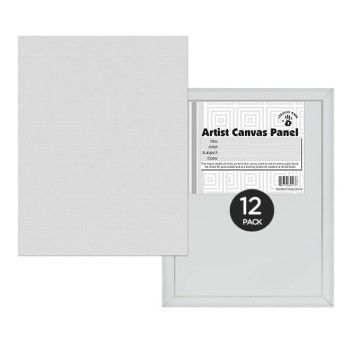 Creative Mark 4X12" Cotton Canvas Panels 12 Pack