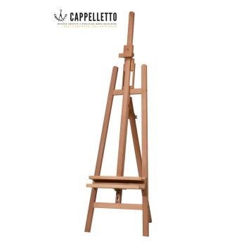 US Art Supply 56 High Medium A-Frame Wood Easel, Lyre Style Studio -  Artists Floor Stand, Sturdy Beechwood, Adjustable Height To 43 Canvas -  Artwork