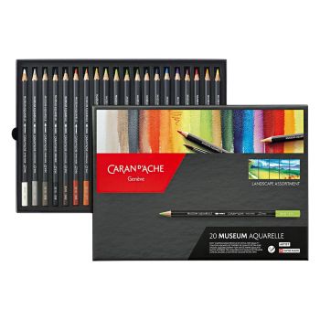 Caran d'Ache Museum Aquarelle Pencils Landscape Set of 20