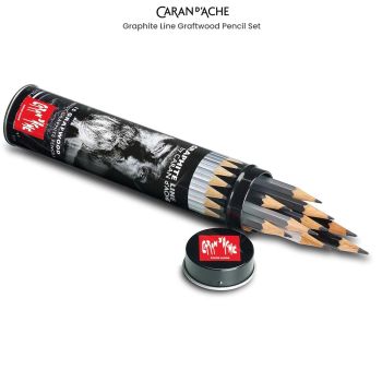 Caran d'Ache Graphite Line Graftwood Pencil Set