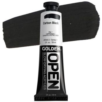 GOLDEN Open Acrylic Paints Carbon Black 2 oz