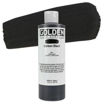 GOLDEN Fluid Acrylics Carbon Black 8 oz