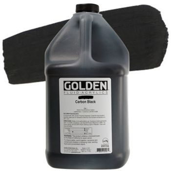 GOLDEN High Flow Acrylic, Carbon Black, 1 gallon