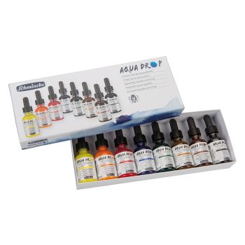 Schmincke Aqua Drop Liquid Watercolor 30 ml Cardboard Box Set Of 8