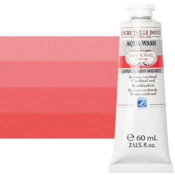 Charbonnel Aqua Wash Etching Ink - Cardinal Red, 60ml Tube 