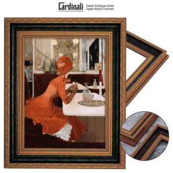 Cardinali Collection Essex Antique Gold Open Back Frames