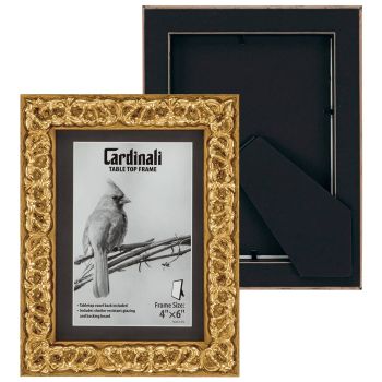 Cardinali Harper Style Tabletop Frame, Gold - 4x6