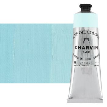 Charvin Fine Oil Paint, Caribbean Blue - 150ml