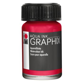 Marabu Graphix Aqua Ink 15ml Carmine Red (032)