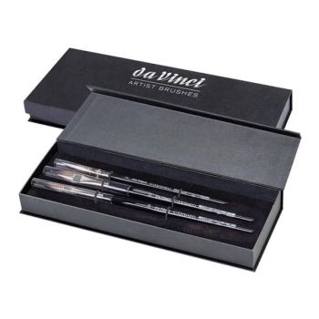 Da Vinci Casaneo Watercolor 3-Brush Black Box Gift Set