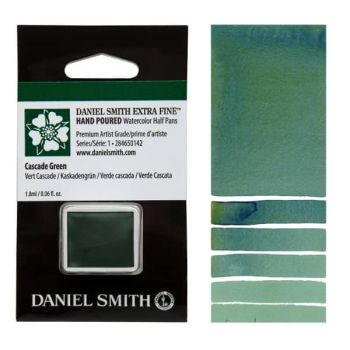 Daniel Smith Watercolor Half Pan Cascade Green